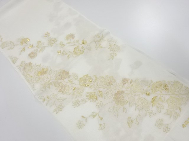 大特価品　未使用品　正絹　丹後ちりめん　帯揚げ